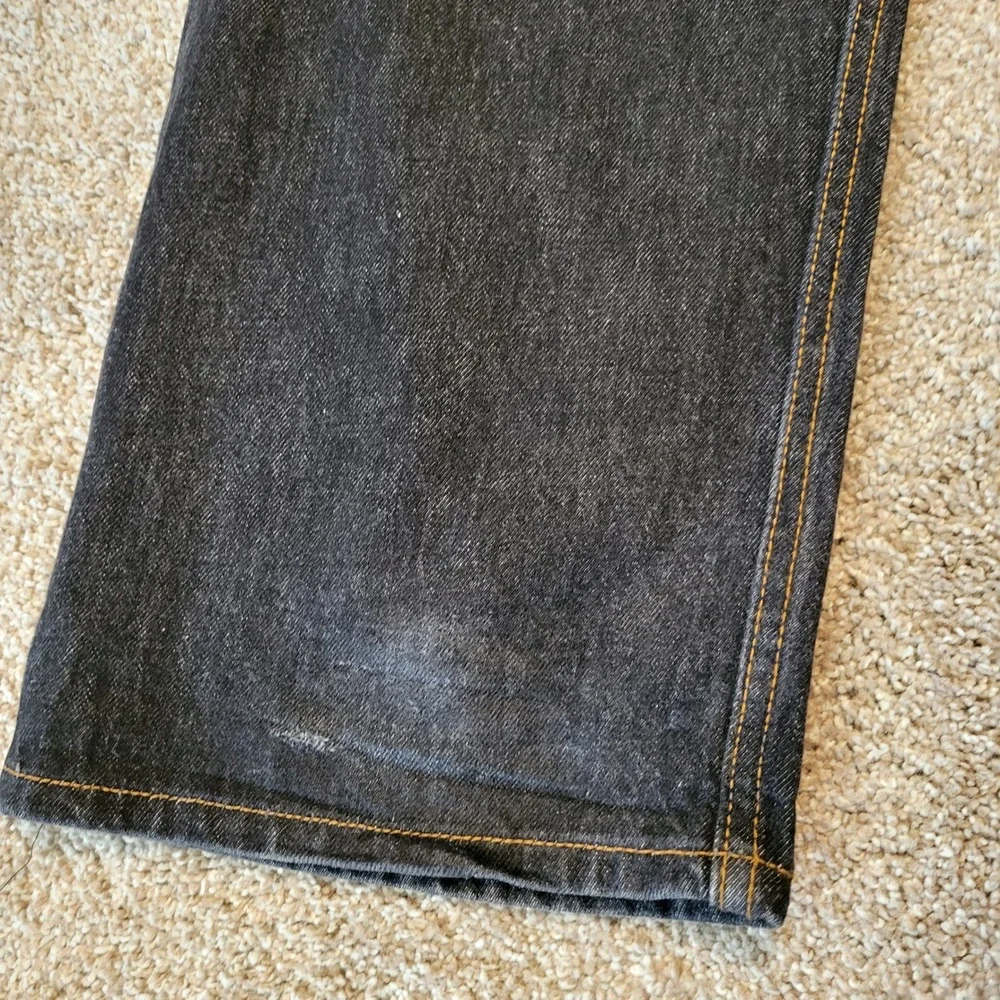 Levi's 501 Original Fit Black Wash Jeans W42 L32 Mens‎ Denim Cotton Button Fly